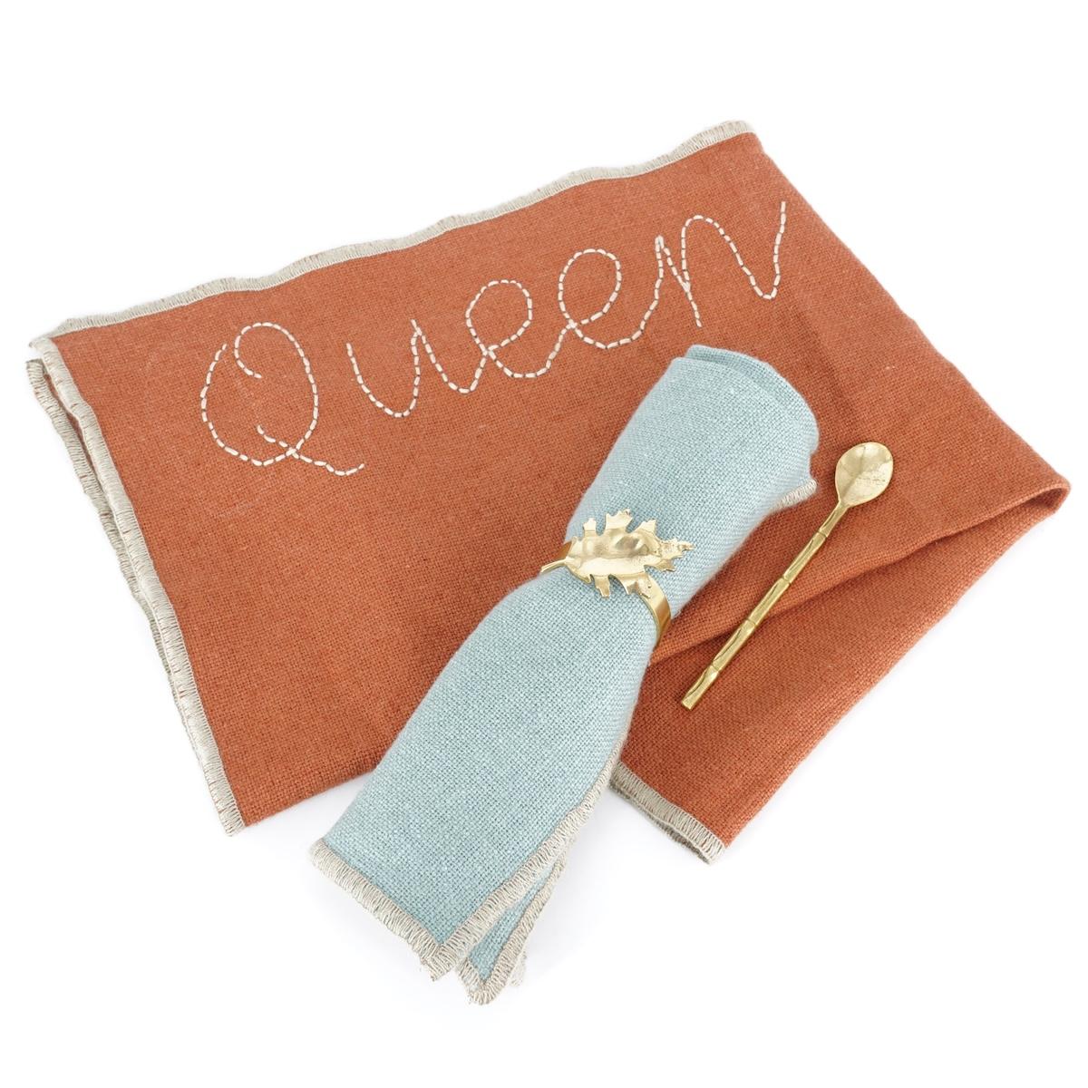 Tovaglietta ricamata QUEEN C terre brulee RICAMO QUEEN C TERRE BRULEE TERESA 