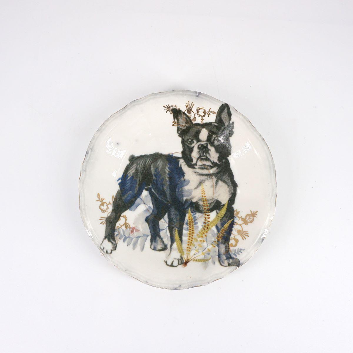 FRENCH BULLDOG coffee plate