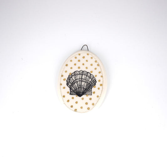 Ovalino CONCHIGLIA fondo pois liscio