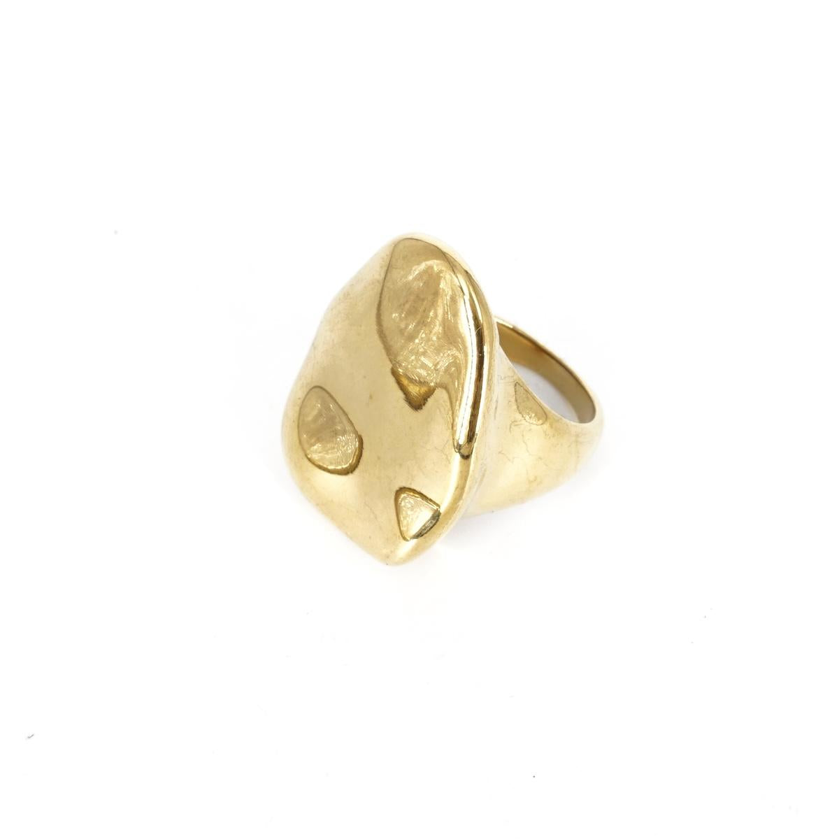 ANELLO BIG OVALE MELTED ANELLO BIG OVALE MELTED SOPHIE GIOIELLI 