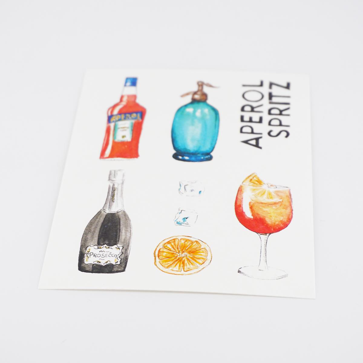 CATERINA BERTA CARTOLINA COCKTAILAPEROL SPRITZ