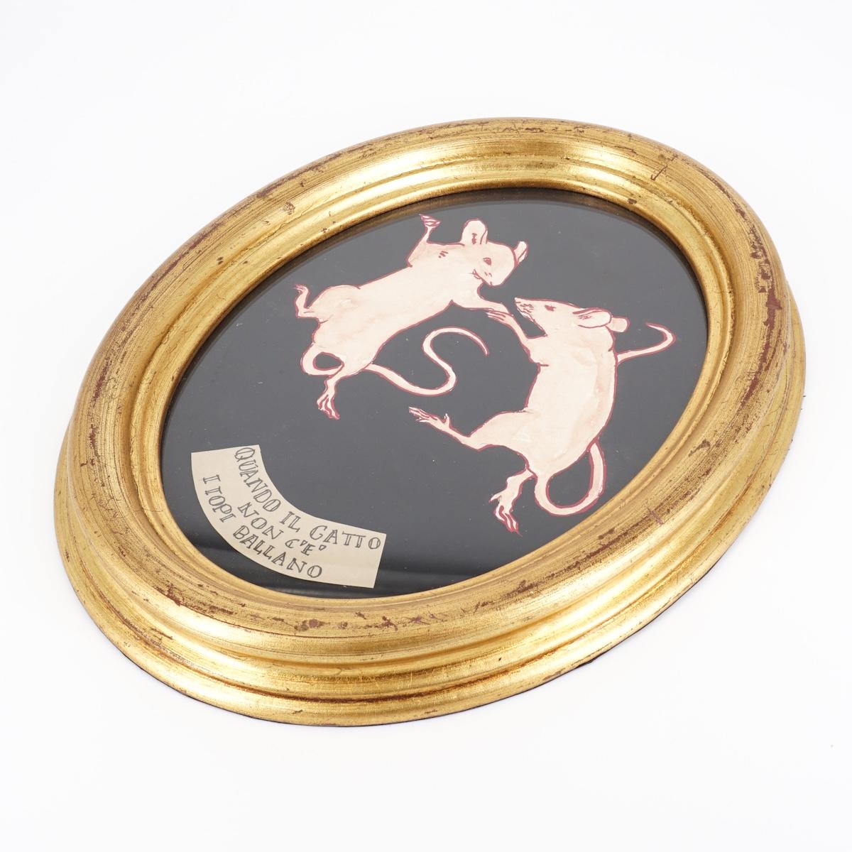 Quadretto QUANDO IL GATTO NON C'E' L