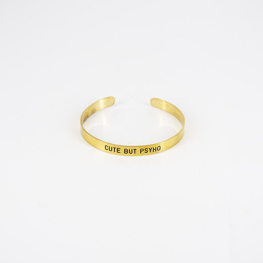 Bracciale fascia sottile CUTE BUT PSYCHO