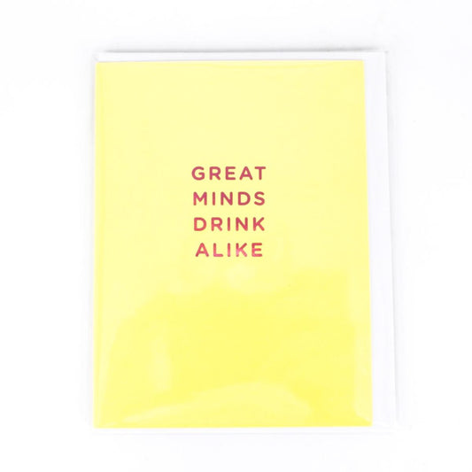 CARD GREAT MINDS DRINK ALIKE CARD GREAT MINDS DRINK ALIKE  BLUEQ 