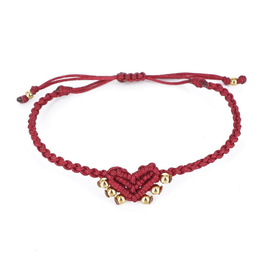 Bracciale CUORE SACRO con borchie BORDEAUX BRACCIALE CUORE SACRO BORCHIE BORDEAUX NOMADEA 