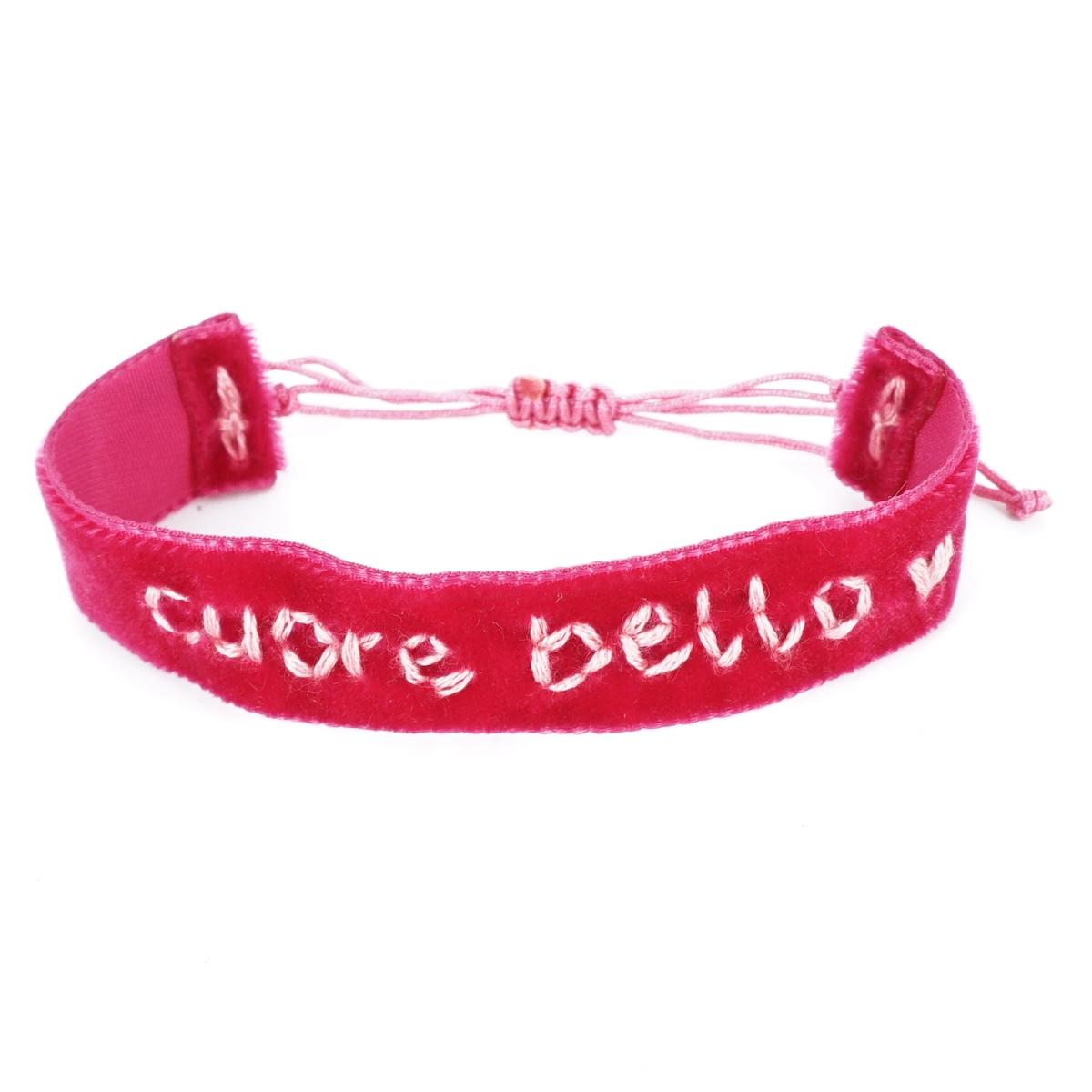 Bracciale in velluto CUORE BELLO BRACCIALE VELLUTO CUORE BELLO NOMADEA 