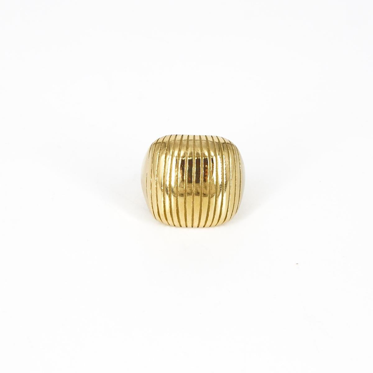 Anello CHEVALIER RIGATO QUADRATO ANELLO CHEVALIER RIGATO QUADRATO SOPHIE GIOIELLI 