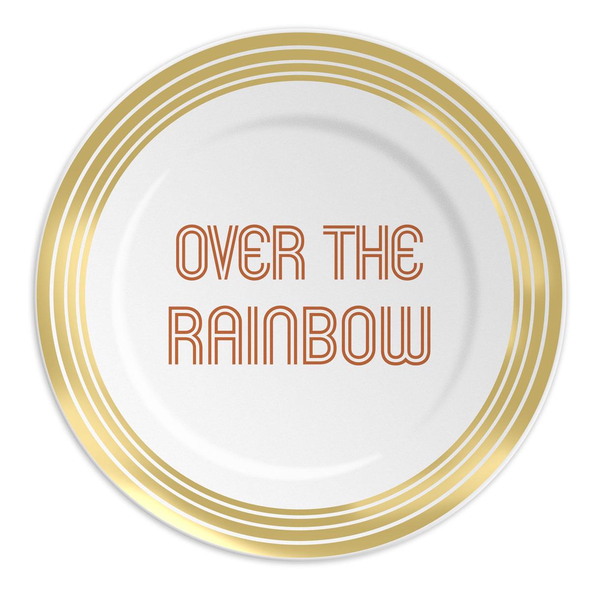 Piattino OVER THE RAINBOW