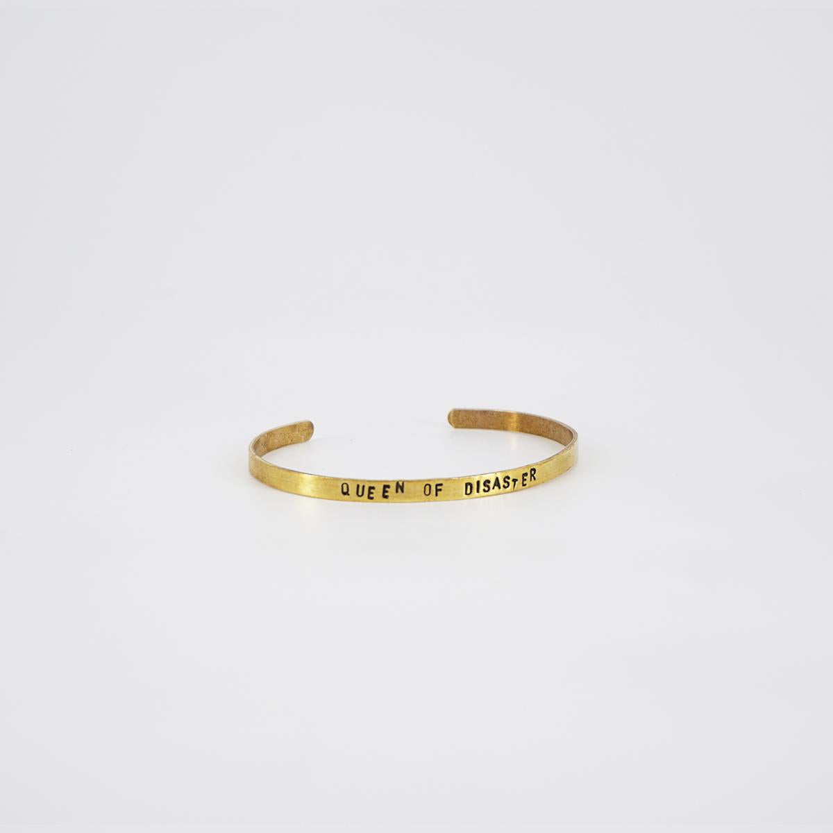 queen of disaster thin bracelet