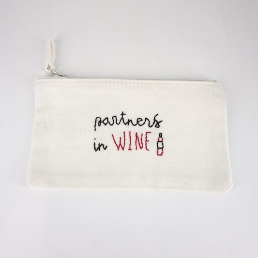Piattina ricamata PARTNERS IN WINE