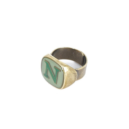 ANELLO LETTERA N VERDE MENTA ANELLO LETTERA N VERDE MENTA E VERDE BOSCO UNIQUE UNCONVENTIONAL DETAILS 