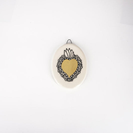 Ovalino EXVOTO fondo bianco liscio