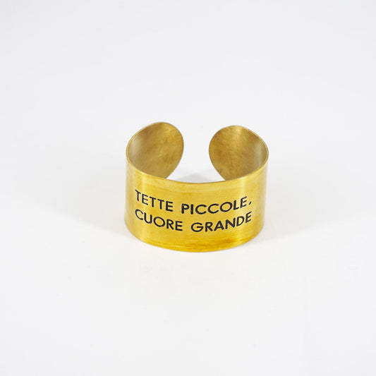 Bracciale fascia alta TETTE PICCOLE CUORE GRANDE