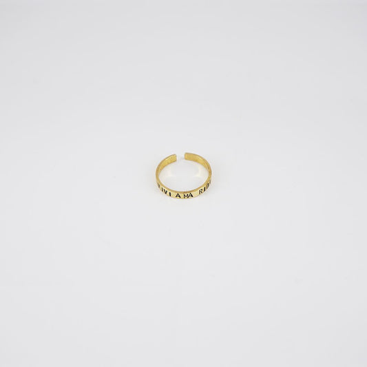 LIVE LOVE LAUGH wedding band ring