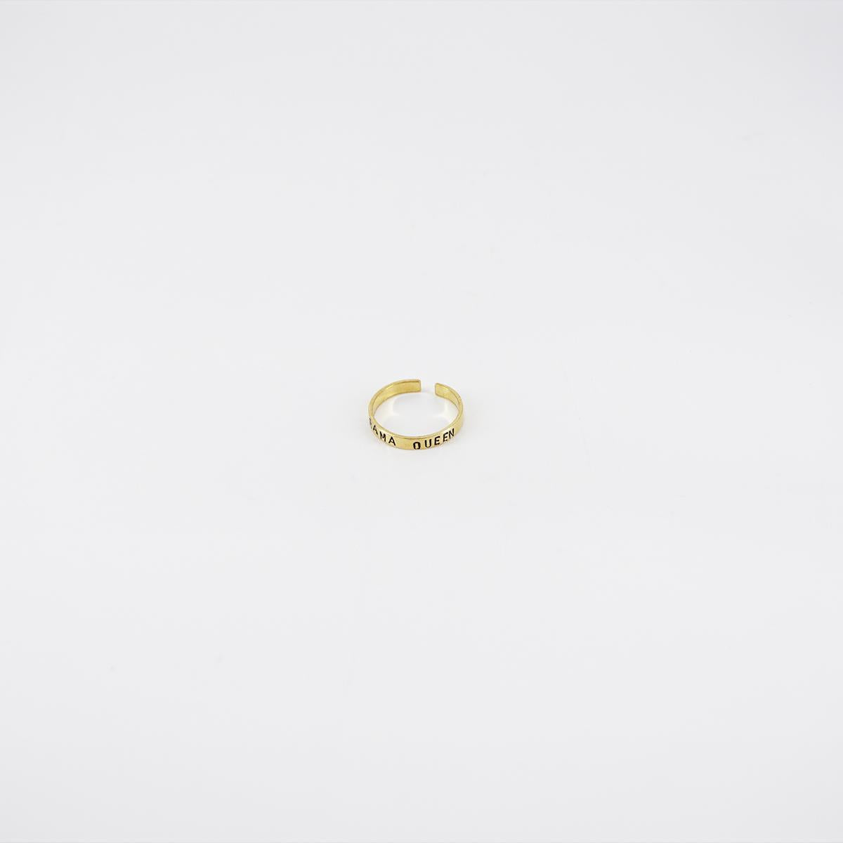 DRAMA QUEEN wedding band ring
