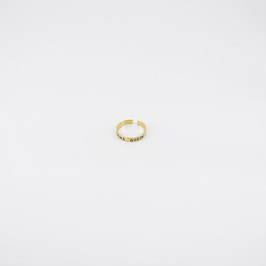DRAMA QUEEN wedding band ring