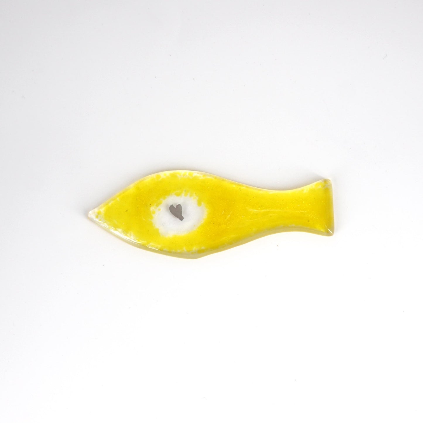 Poggiaposate PESCIOLINO giallo limone