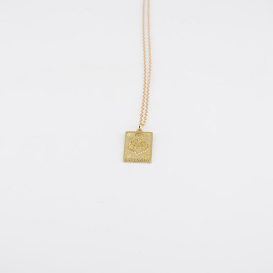 STRENGHT Tarot Necklace