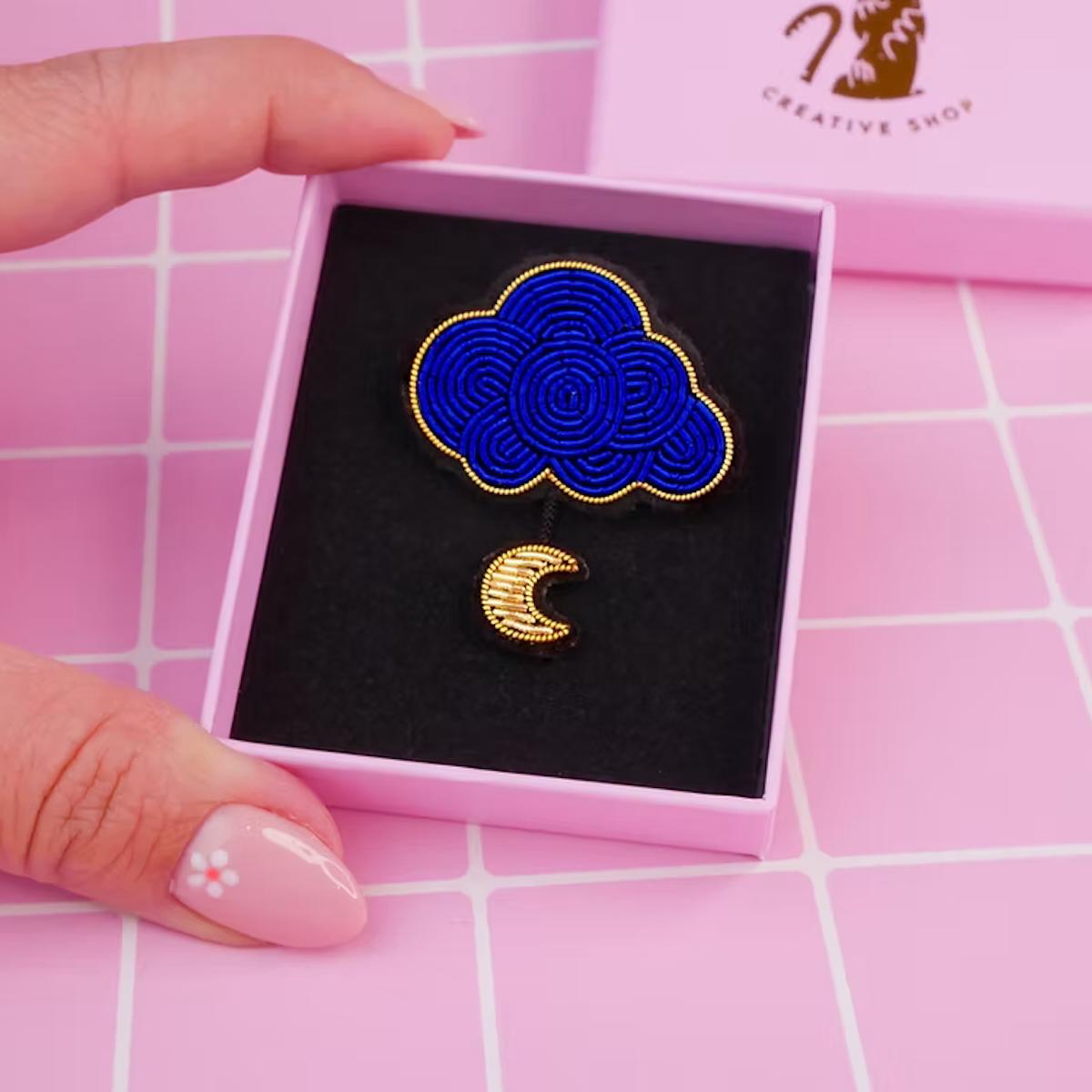 SPILLA NUVOLA E LUNA SPILLA NUVOLA E LUNA  MALICIEUSE DIY 