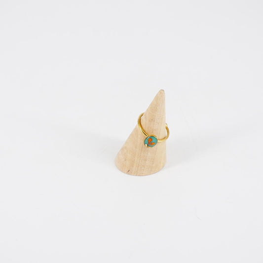 Anello basic ovale Celeste