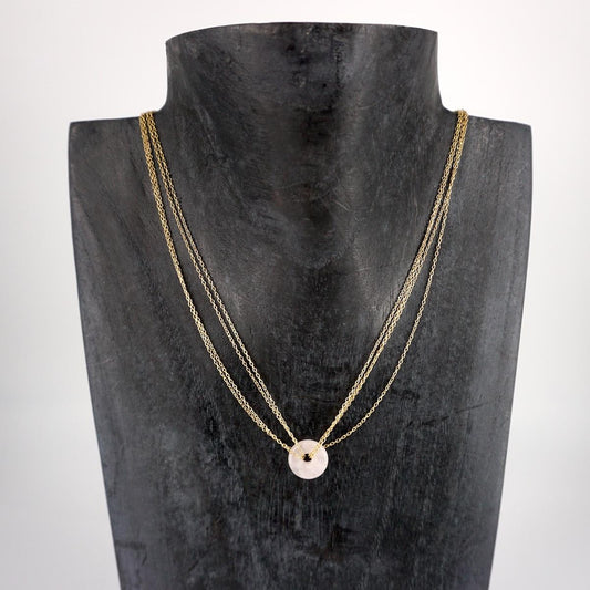 Collana PIETRA DONUT ROSA COLLANA PIETRA DONUT ROSA SOPHIE GIOIELLI 