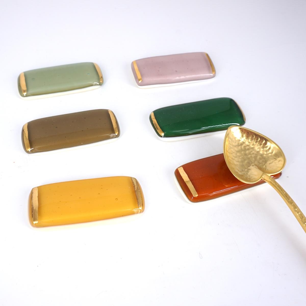 Set 6 poggiaposate MULTICOLOR e ORO