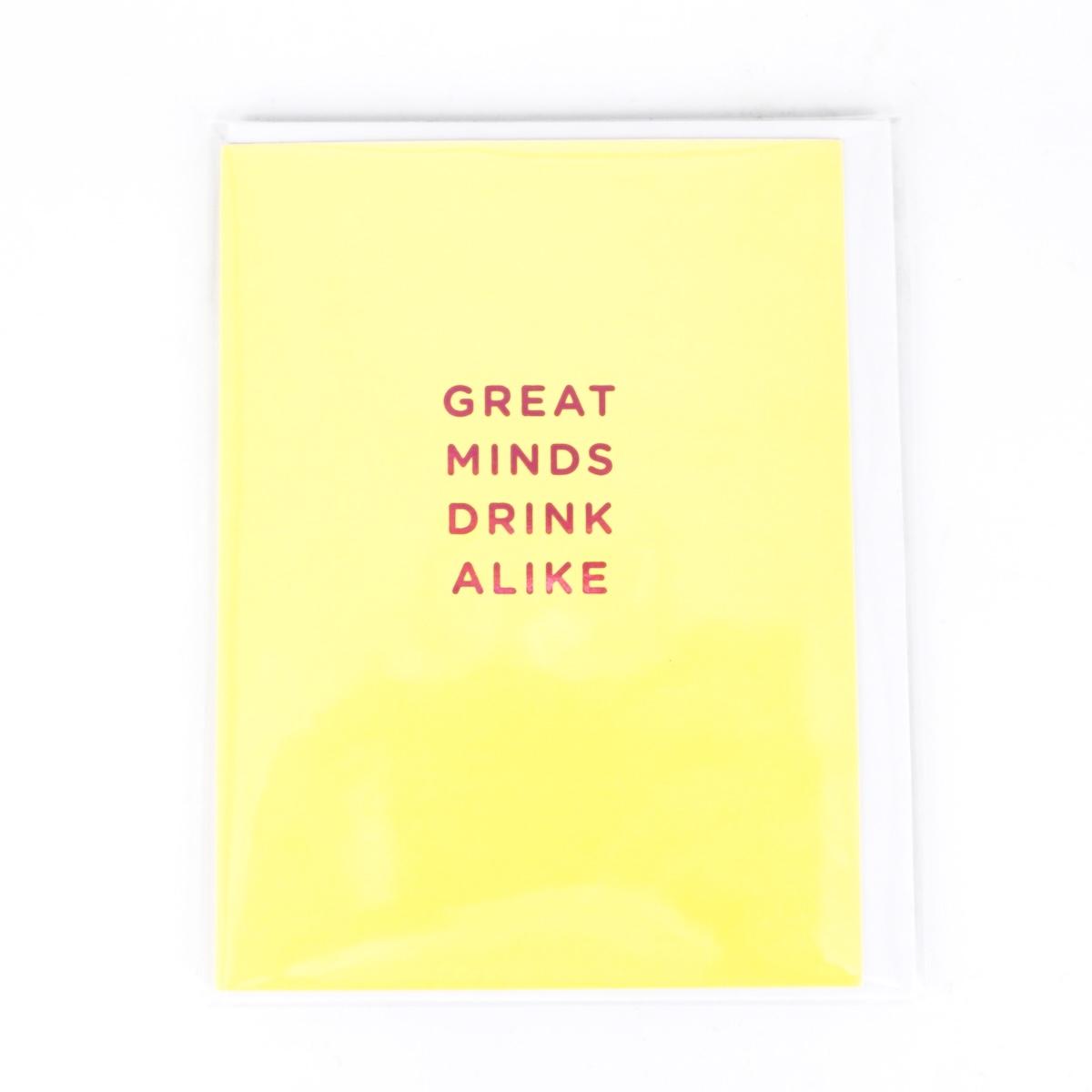 CARD GREAT MINDS DRINK ALIKE CARD GREAT MINDS DRINK ALIKE  BLUEQ 
