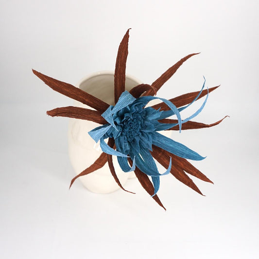 Fiore di carta BLU E NERO