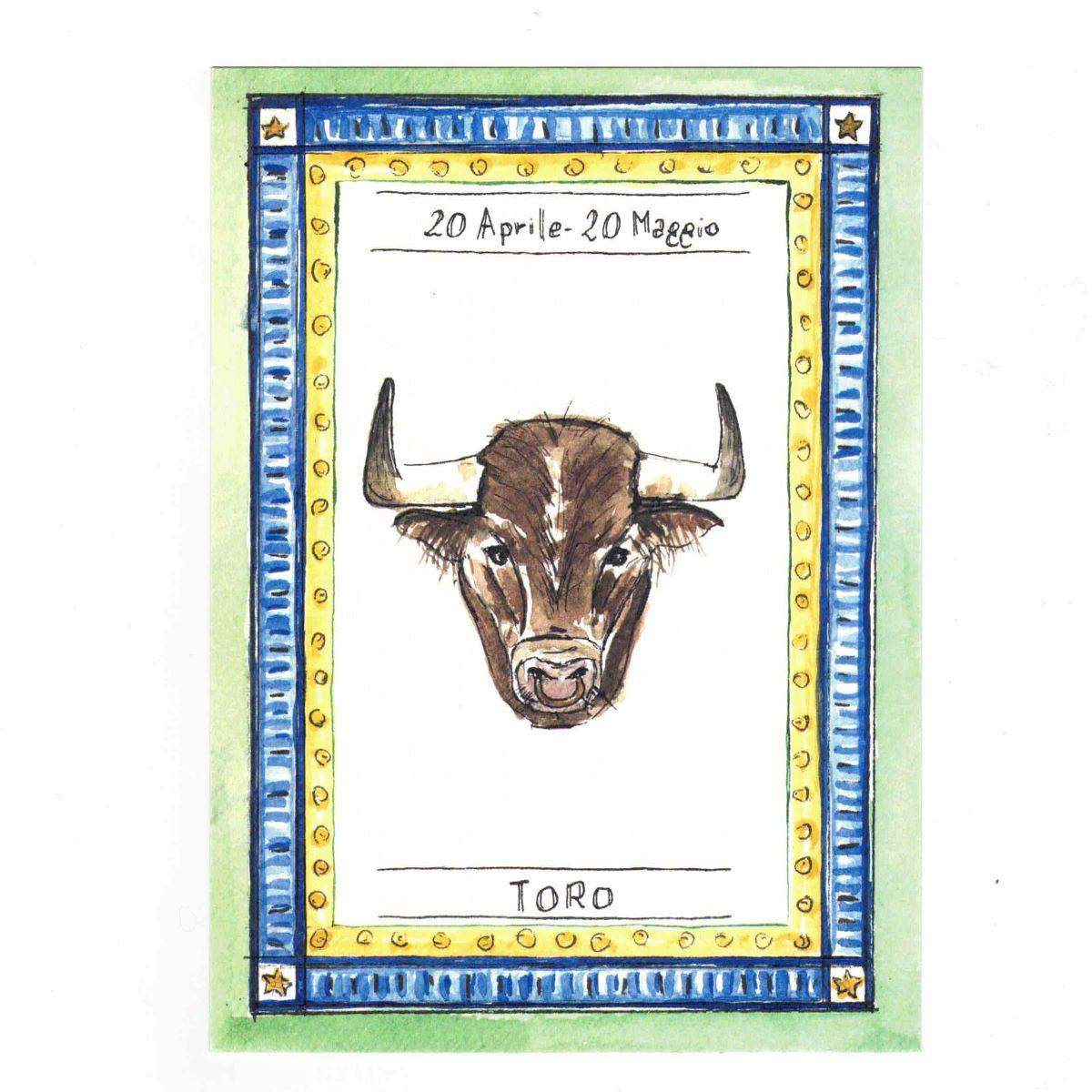 Stampa zodiaco TORO STAMPA ZODIACO TORO  CATERINA BERTA 