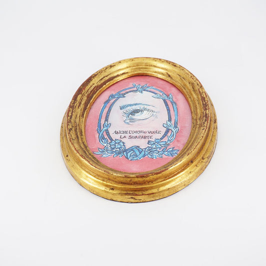 Quadretto ANCHE L'OCCHIO VUOLE LA SUA PARTE BLU/ROSA