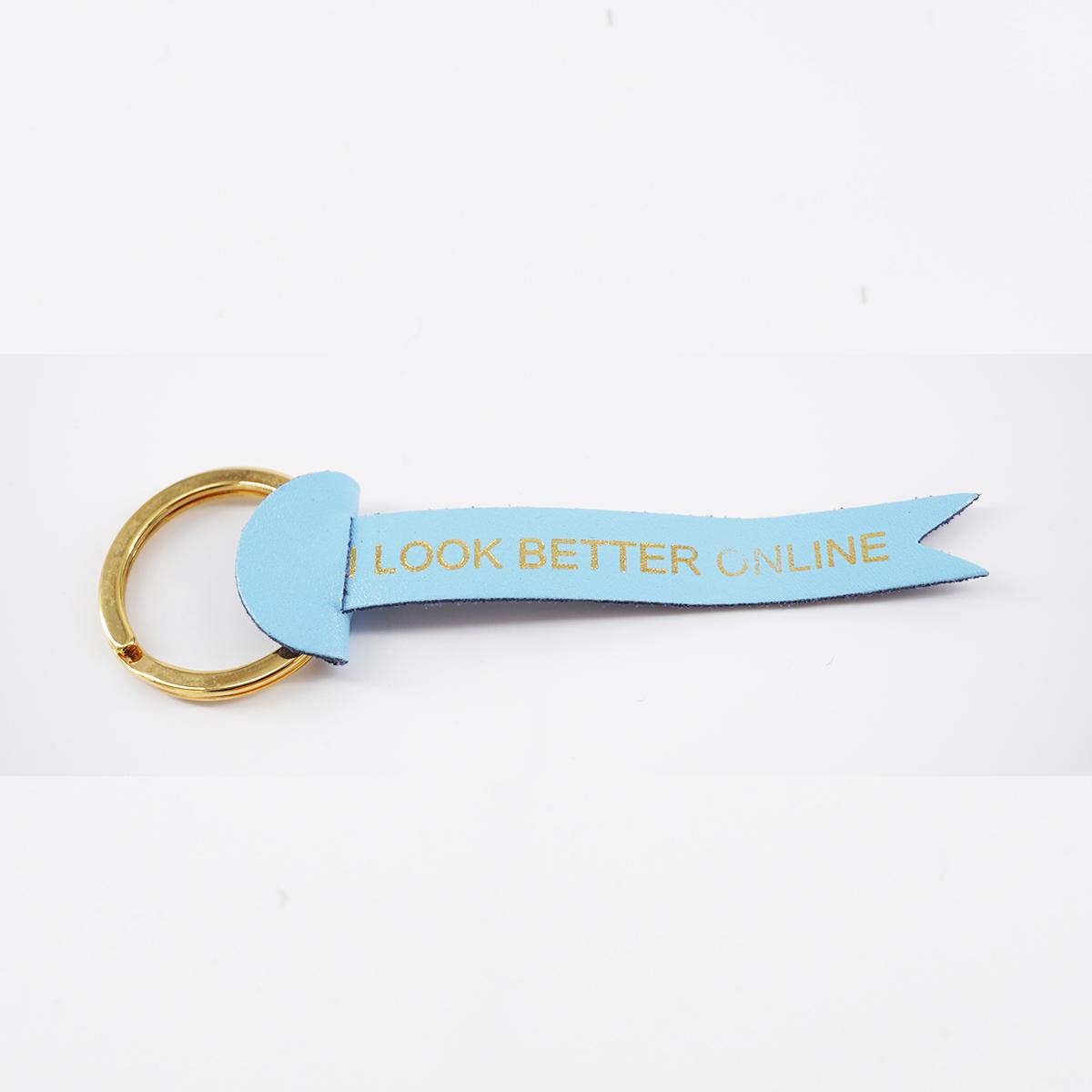 Portachiavi I LOOK BETTER ONLINE azzurro