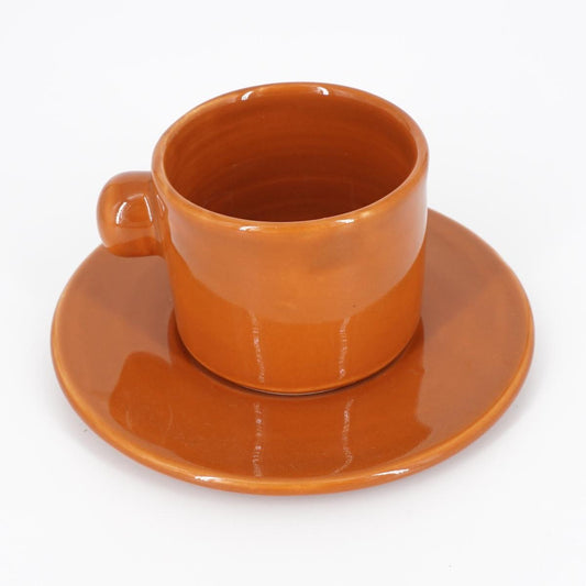 TAZZINA CAFFè CON PIATTINO TUPPO RUGGINE TAZZINA CAFFÈ TUPPO RUGGINE NICOLE 