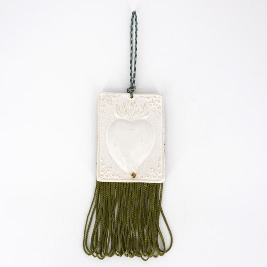 Decorazione EXVOTO con FRANGE VERDE DECORAZIONE EXVOTO FRANGE VERDE EIKOSITRIA 