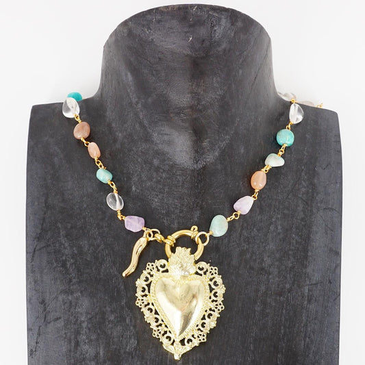 ROSARIO CON CHIUSURA FRONTALE CON EX VOTO ROSARIO CHISURA FRONTALE EX VOTO ORO BIG SOPHIE GIOIELLI 