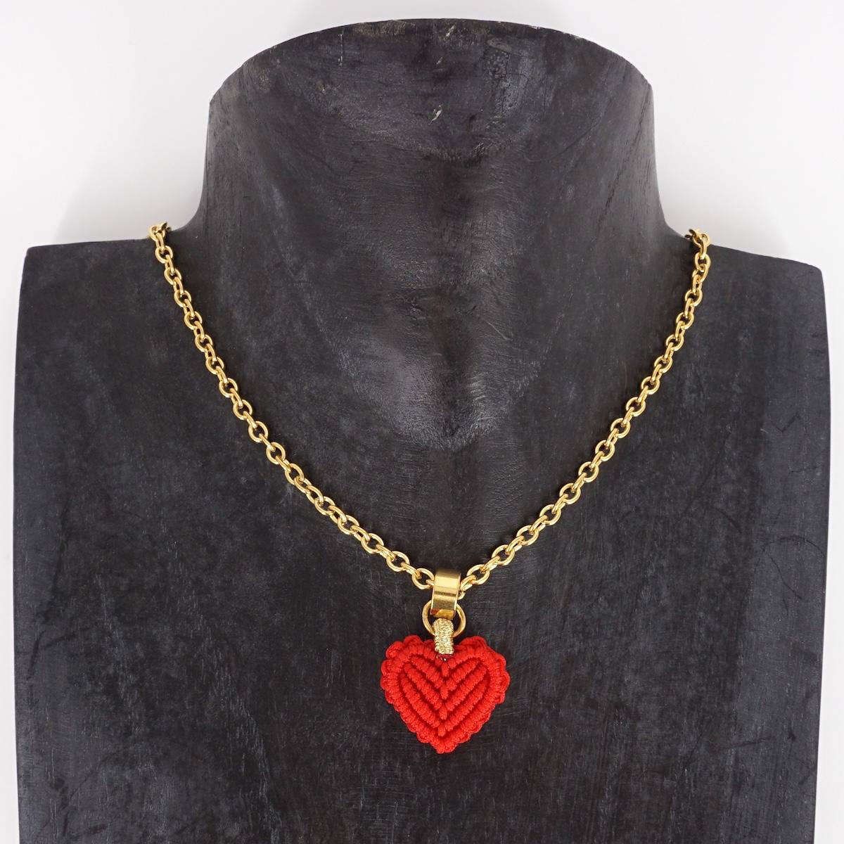 Collana CUORE 3D rosso COLLANA CUORE 3D ROSSO NOMADEA 