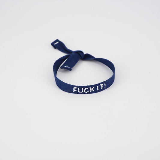 FUCK IT blue bracelet