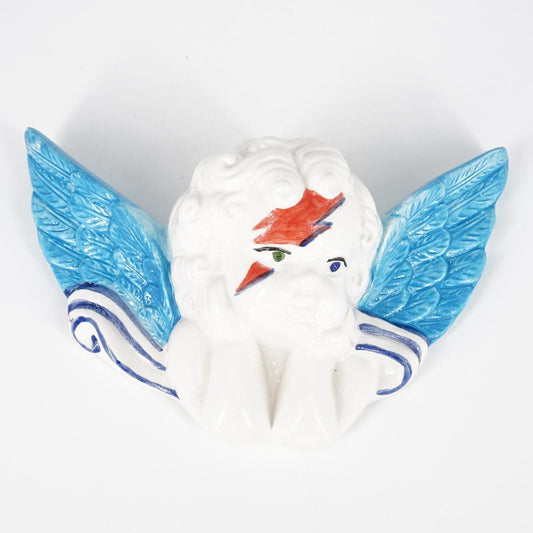Angioletto DAVID BOWIE ali azzurre ANGELO CAPELLI BIANCHI DAVID BOWIE ALI AZZURRE ZENJI CERAMICS 