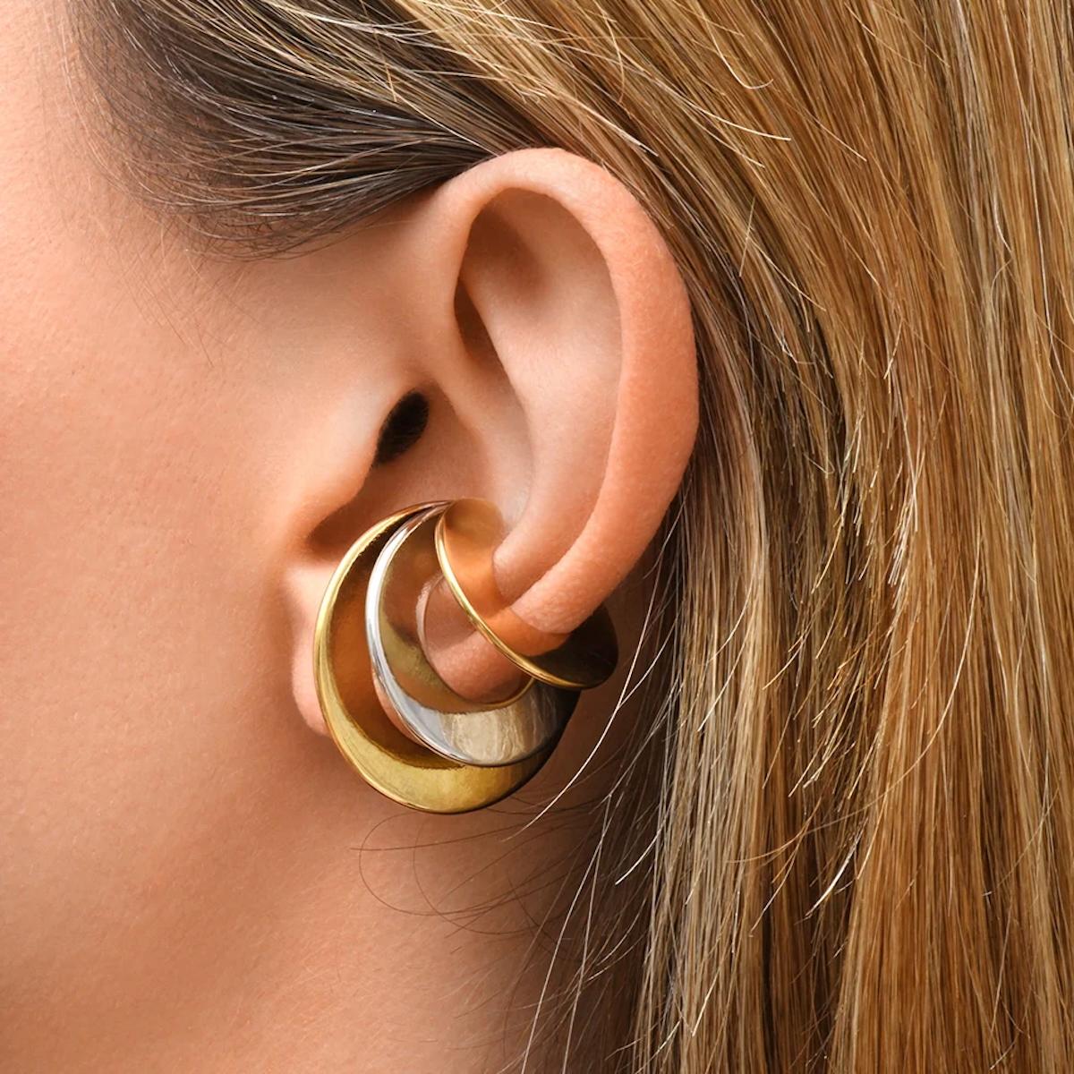 EARCUFF TRIPLO BICOLOR EARCUFF TRIPLO BICOLOR  YPARIS 