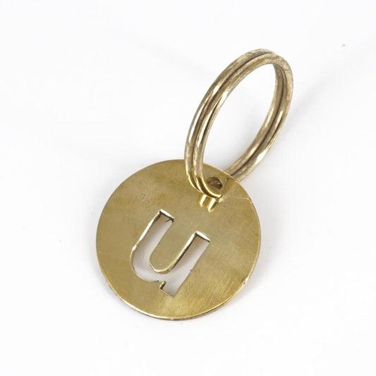 Portachiavi lettera medaglia U