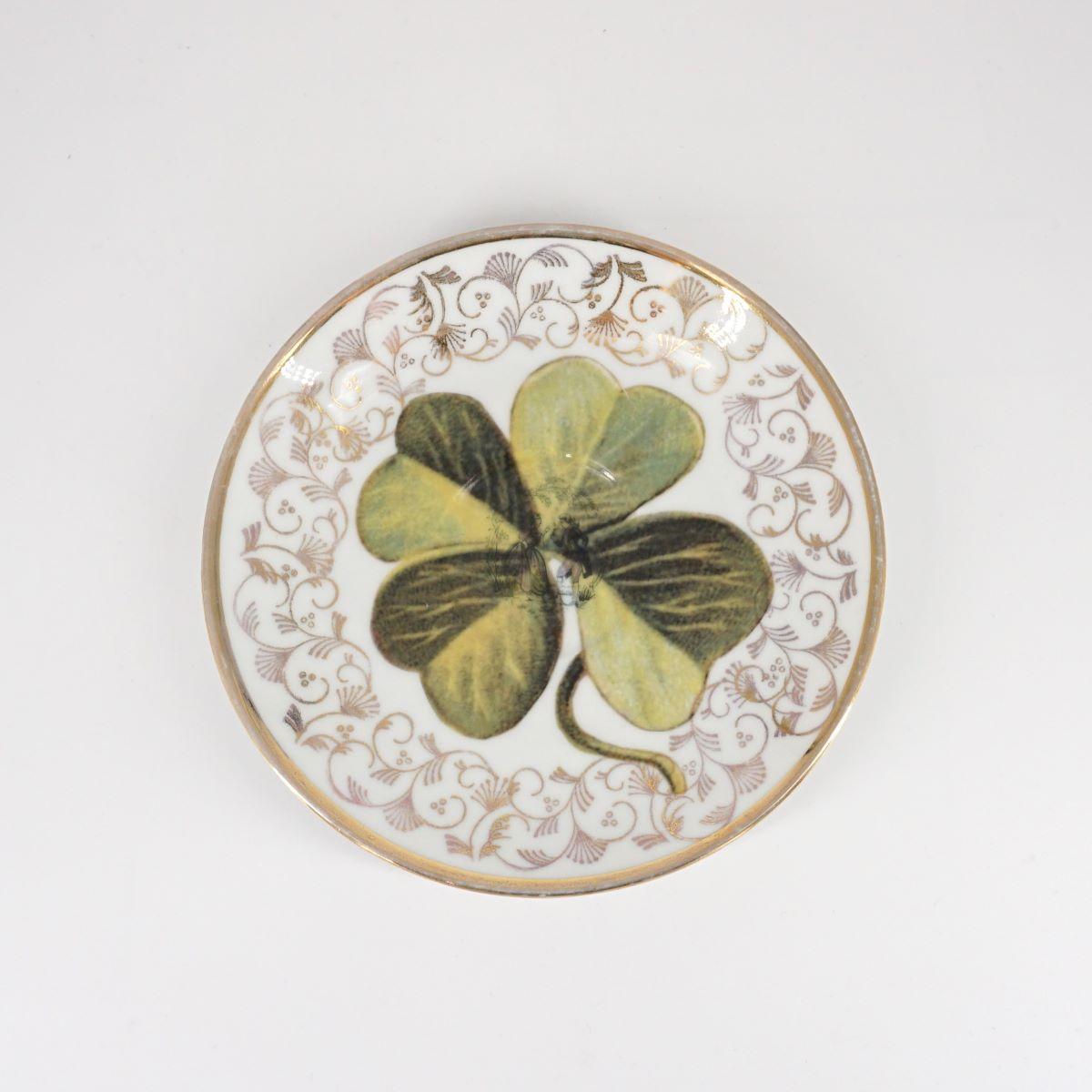 CLOVER LEAF TEA PLATE