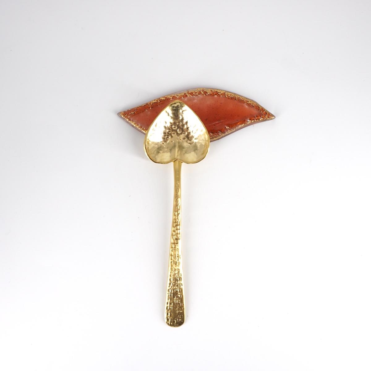 Poggiaposate FOGLIOLINA salmone