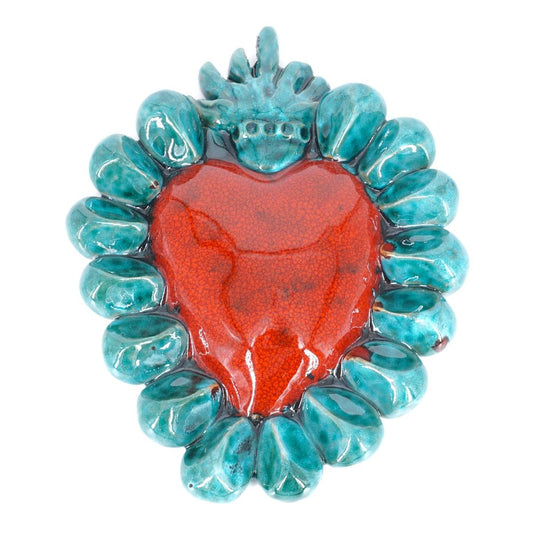 Ex voto large GOCCE verde acqua e rosso EXVOTO LARGE GOCCE VERDE ACQUA/ROSSO FRATANTONI 