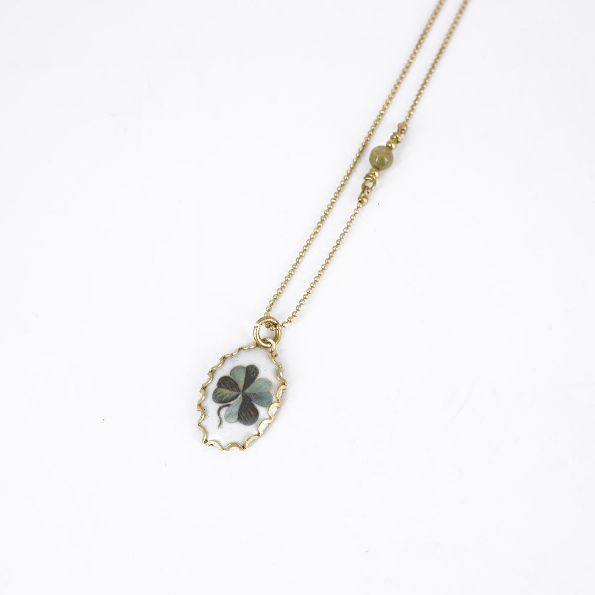 QUADRIFOGLIO necklace with pearl