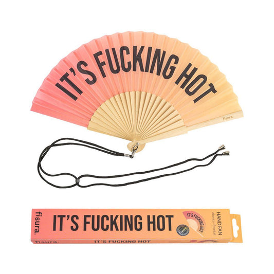 IT'S FUCKING HOT sunset gradient fan