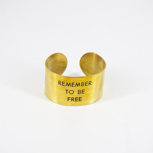 Bracciale fascia alta REMEMBER TO BE FREE