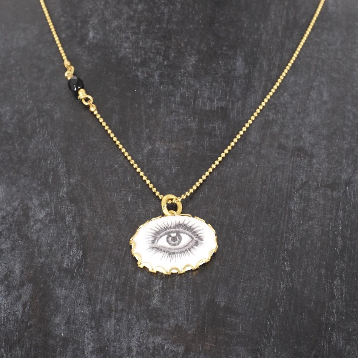 Collana OCCHIO con perlina