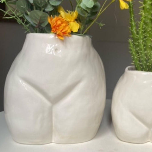 Vaso CHIAPPE SMALL bianco VASO BUTT BIANCO SMALL  SGABRINA 