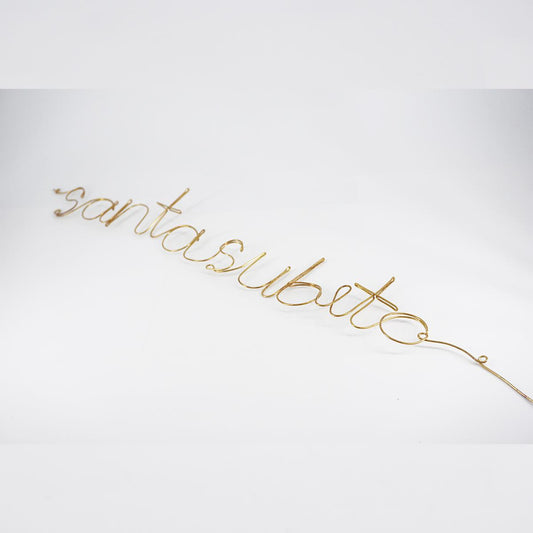 Scritta lineare santa subito