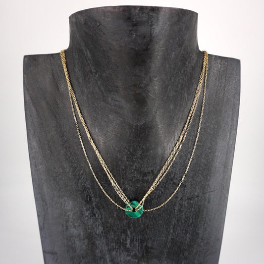 Collana PIETRA DONUT VERDE COLLANA PIETRA DONUT VERDE SOPHIE GIOIELLI 