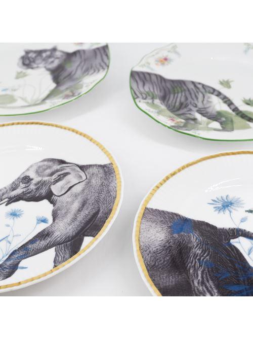 Pair of ELEPHANT dessert plates